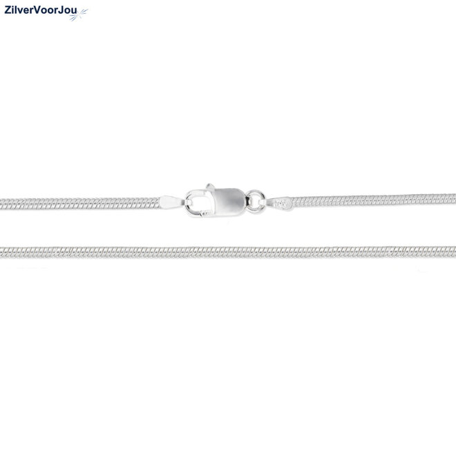 925 Zilveren slang ketting 60 cm 1.5 mm