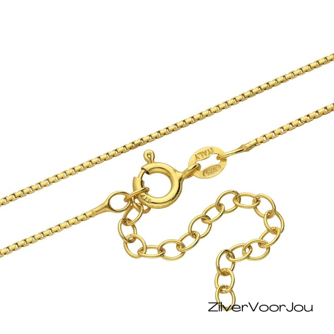 925 Zilveren Gold Plated Hart Medaillon Hanger