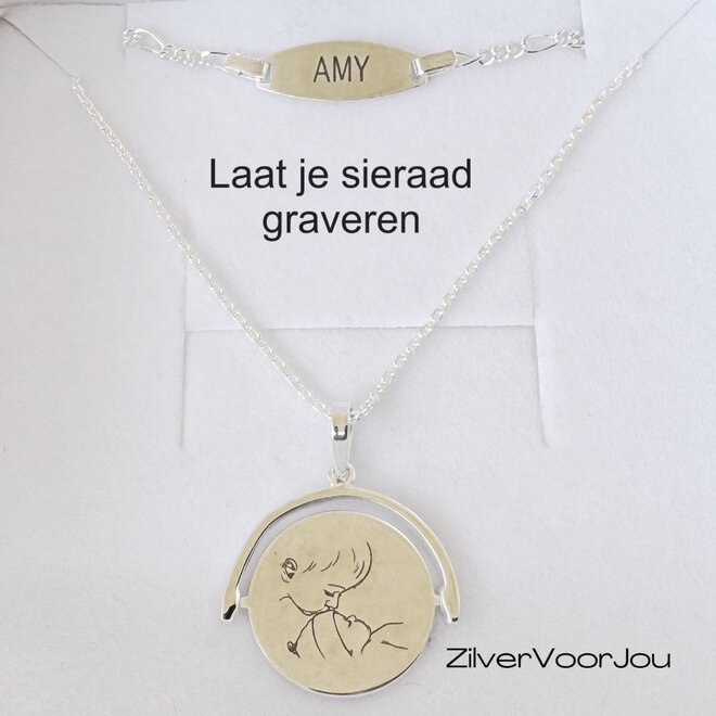 gravure voor of achterkant sieraad