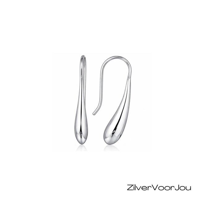Zilveren kleine druppel oorhangers