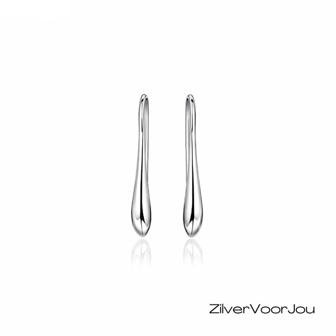 Zilveren kleine druppel oorhangers
