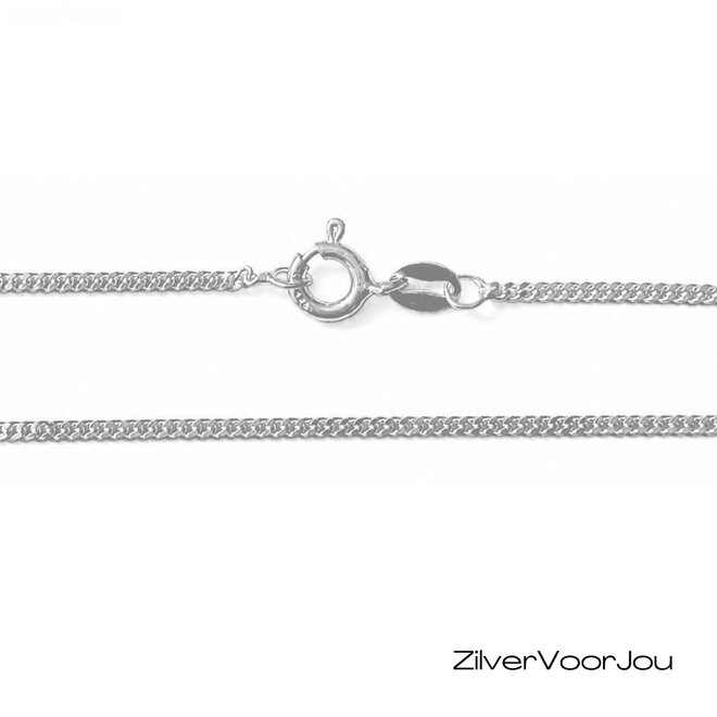 Zilveren gourmet ketting 50 cm 1.5 mm breed