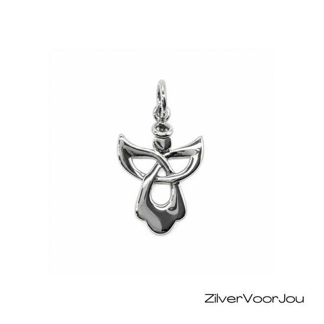 Zilveren engel kettinghanger