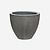 Pottery Pots Ficonstone pot Jesslyn donkergrijs gestreept (41,5 x 34,5 cm)
