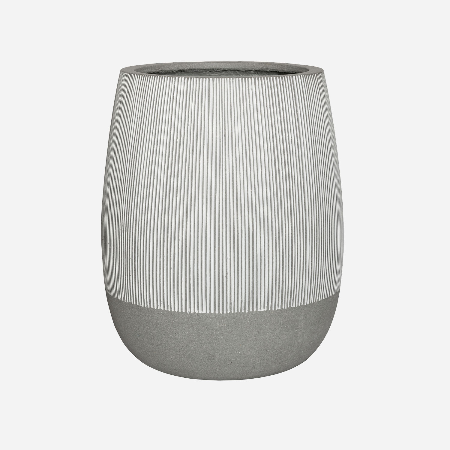 Pottery Pots Ficonstone pot Perry witgrijs gestreept (54 x 66 cm)