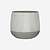 Pottery Pots Ficonstone pot Pax witgrijs gestreept (28,5 x 26 cm)