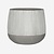 Pottery Pots Ficonstone pot Pax witgrijs gestreept (54,5 x 48,5 cm)