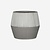 Pottery Pots Ficonstone pot Harley witgrijs gestreept (36 x 32 cm)