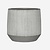 Pottery Pots Ficonstone pot Harith witgrijs gestreept (53,5 x 48 cm)