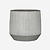 Pottery Pots Ficonstone pot Harith witgrijs gestreept (42 x 38 cm)