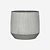 Pottery Pots Ficonstone pot Harith witgrijs gestreept (31,5 x 28 cm)