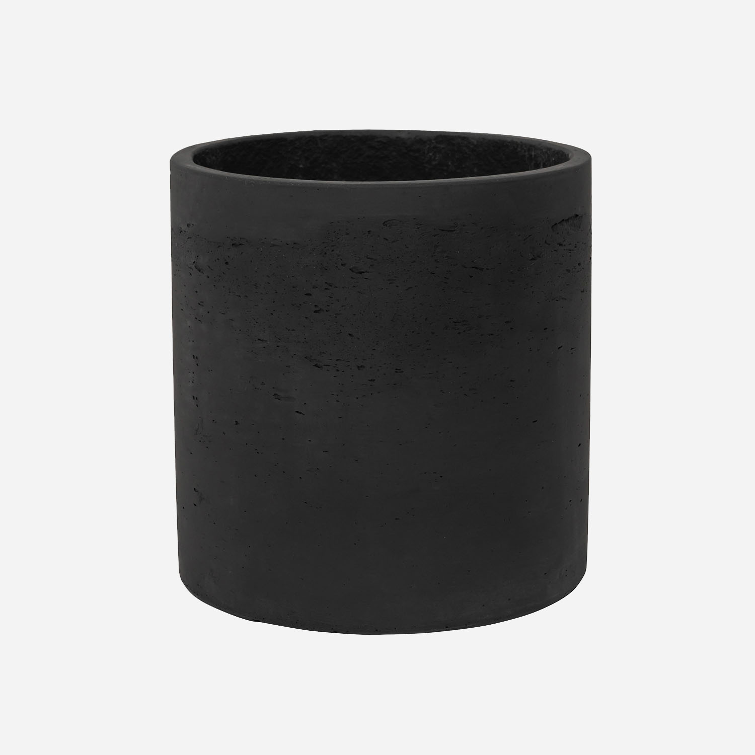 Pottery Pots Fiberclay pot Puk antraciet (15 x 15 cm)