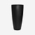Pottery Pots Fiberstone pot Dax zwart (47 x 100 cm)