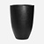 Pottery Pots Fiberstone pot Ben zwart (52 x 72 cm)