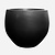 Pottery Pots Fiberstone pot Jumbo Orb zwart (133 x 114 cm)