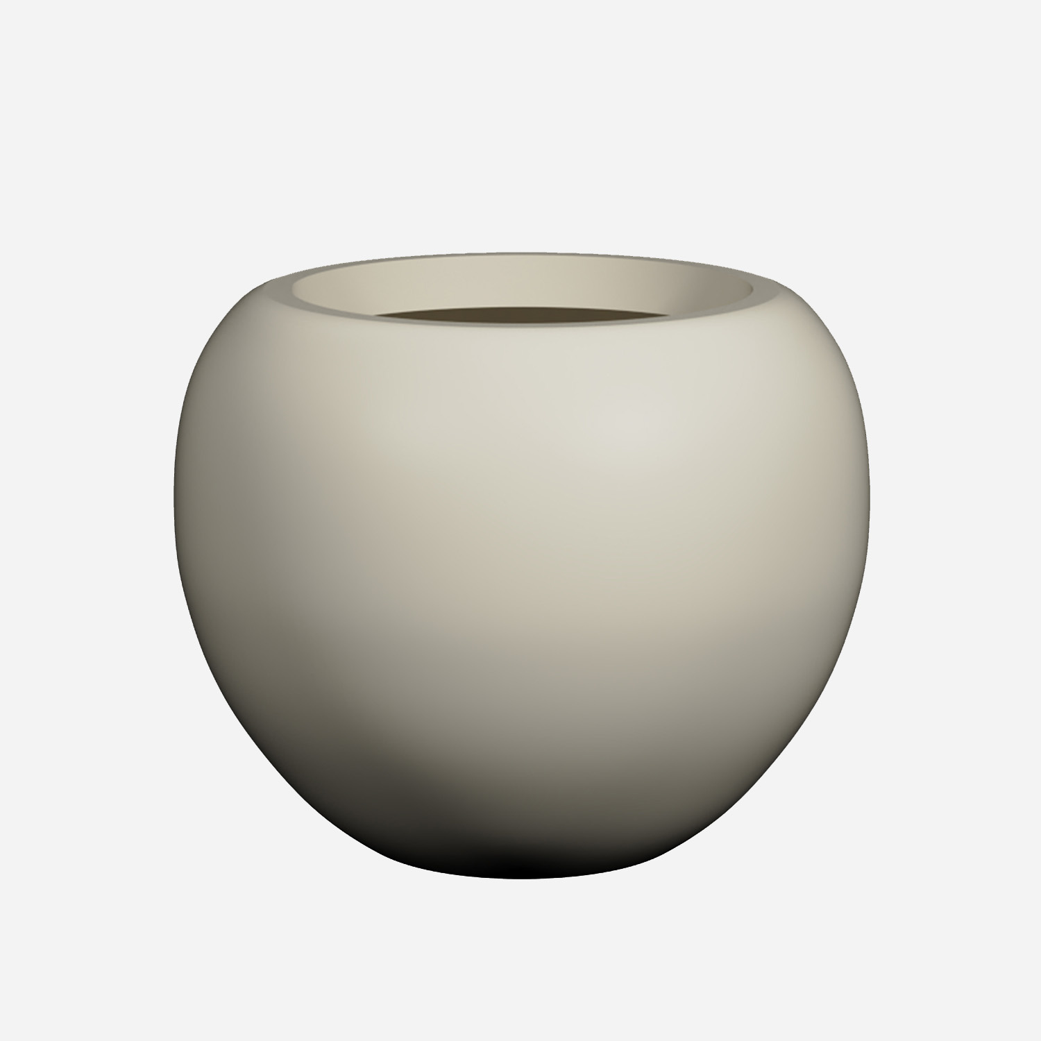 Pottery Pots Fiberglass pot Stream wit (51,5 x 42,5 cm)