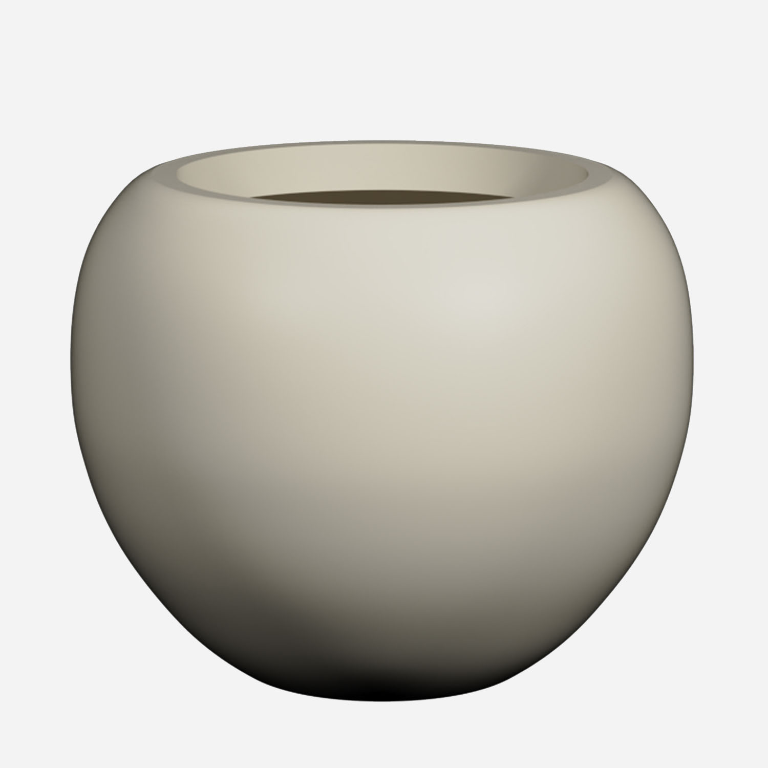 Pottery Pots Fiberglass pot Stream wit (65 x 53,5 cm)