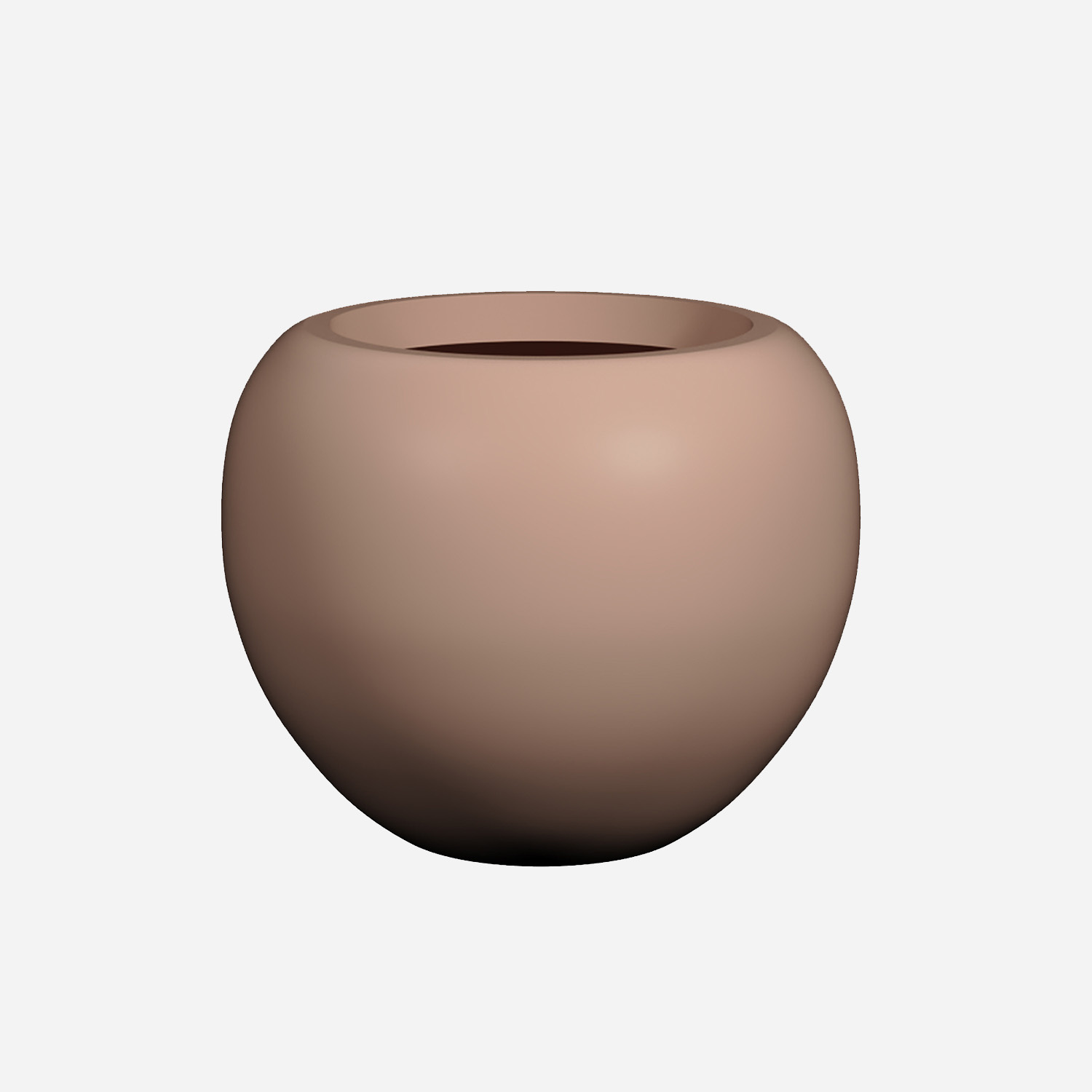 Pottery Pots Fiberglass pot Stream roze (45 x 37 cm)