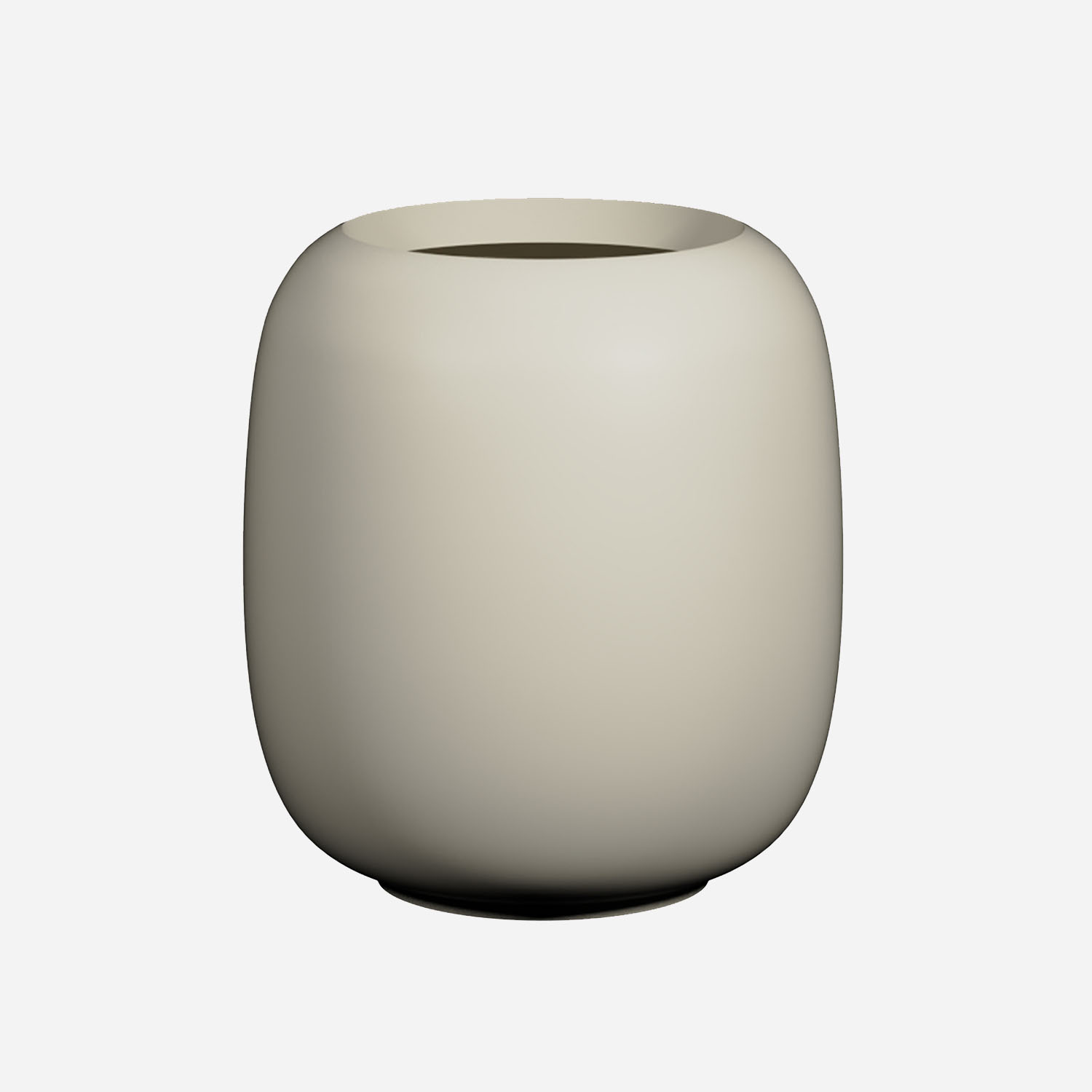 Pottery Pots Fiberglass pot Sphere wit (33 x 36,5 cm)