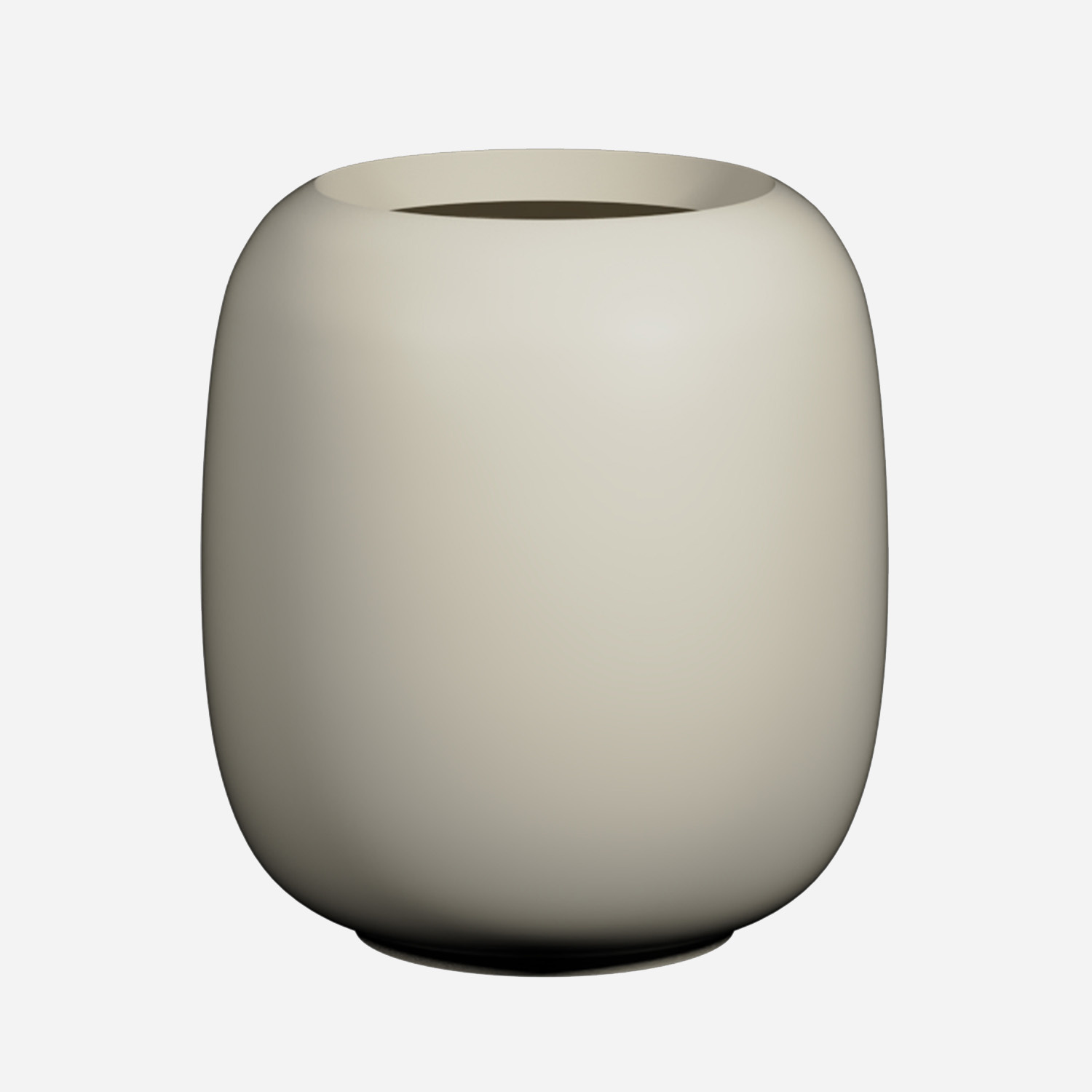 Pottery Pots Fiberglass pot Sphere wit (51 x 56,5 cm)