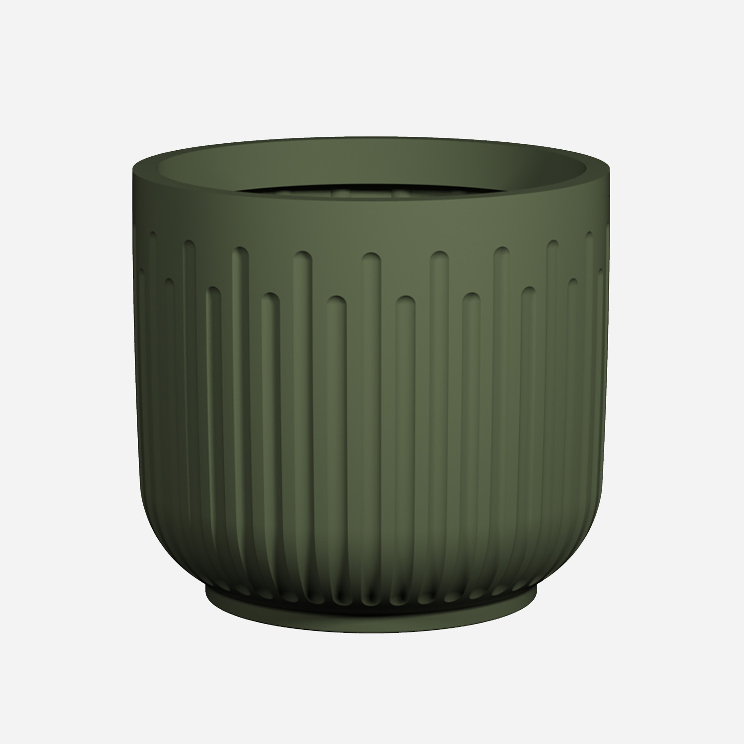 Pottery Pots Fiberglass pot Arcus groen (33 x 30,5 cm)