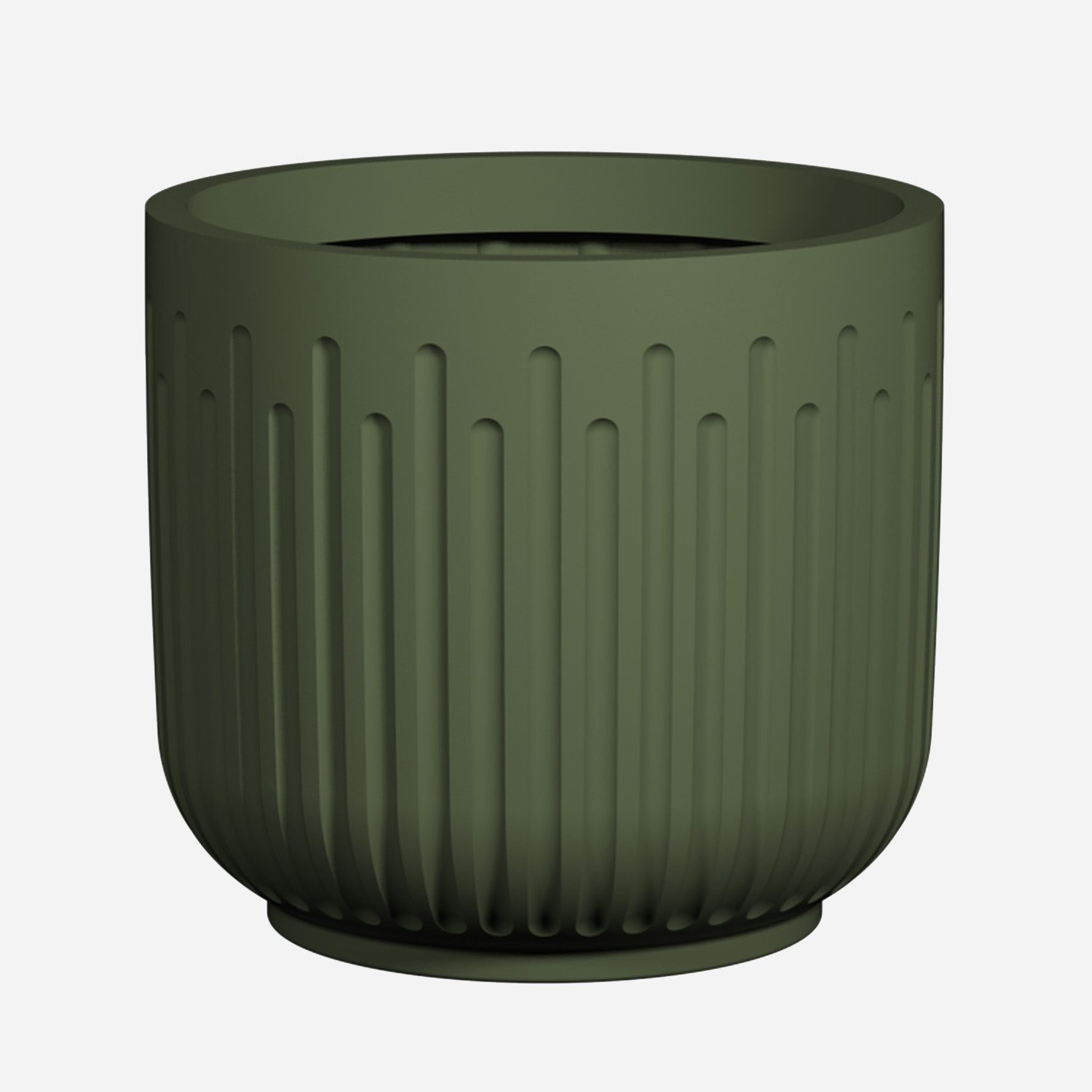 Pottery Pots Fiberglass pot Arcus groen (48 x 44 cm)