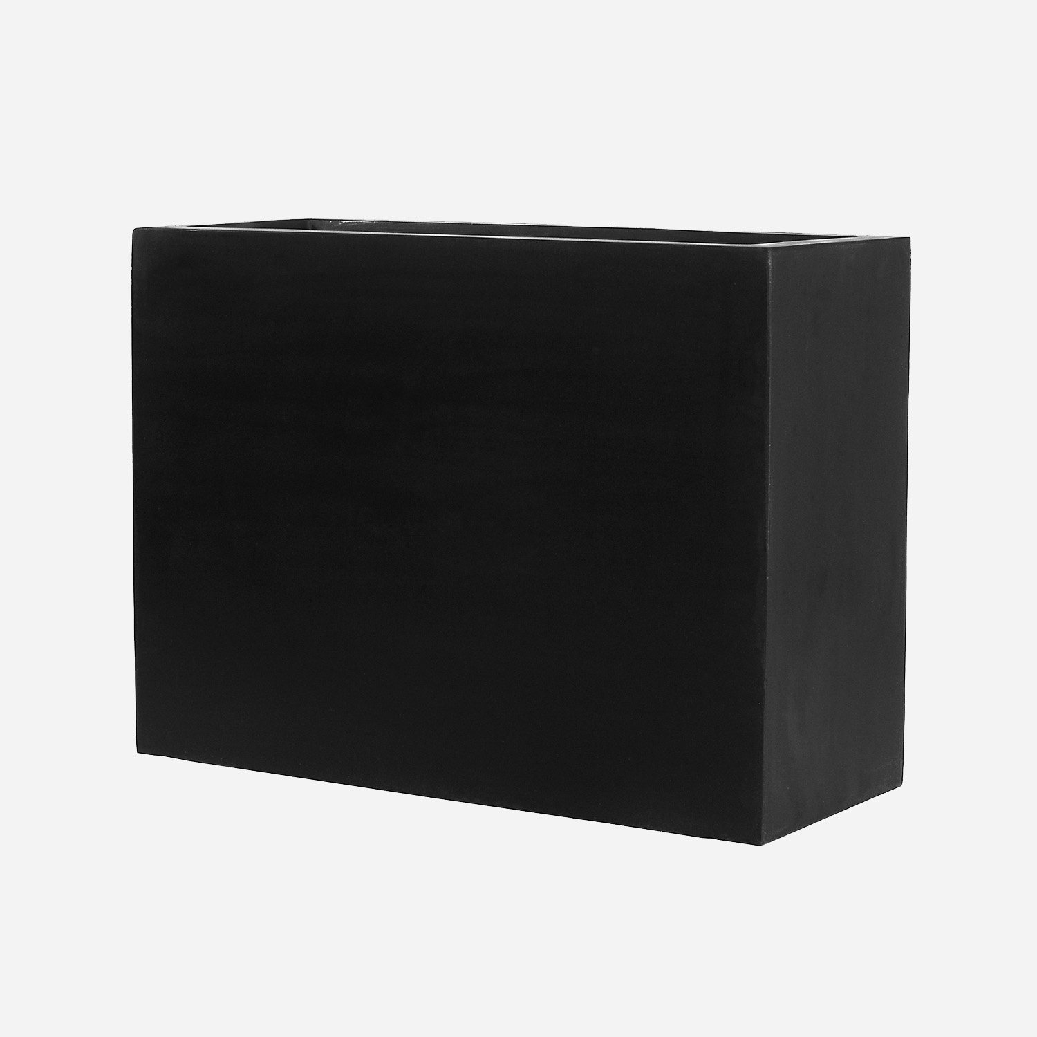 Pottery Pots Fiberstone plantenbak Jort zwart (80 x 30 x 40 cm)