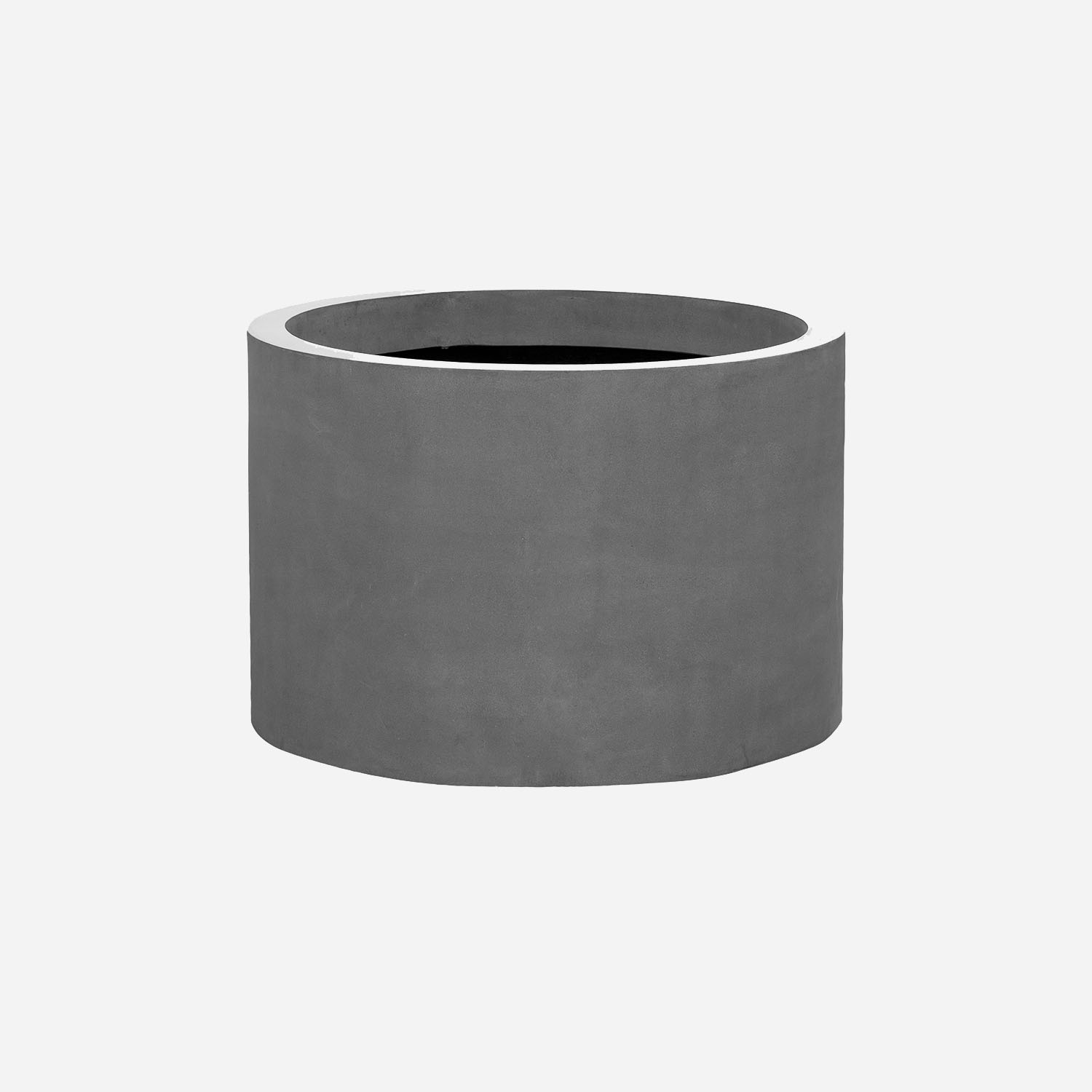 Pottery Pots Fiberstone pot Jumbo Max middenhoog grijs (70 x 50 cm)