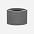 Pottery Pots Fiberstone pot Jumbo Max middenhoog grijs (90 x 60 cm)