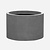 Pottery Pots Fiberstone pot Jumbo Max middenhoog grijs (140 x 90 cm)