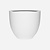 Pottery Pots Fiberstone pot Jesslyn mat wit (60 x 52 cm)
