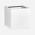 Pottery Pots Fiberstone plantenbak Block mat wit (70 x 70 x 70 cm)