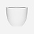 Pottery Pots Fiberstone pot Jesslyn glanzend wit (60 x 52 cm)
