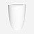 Pottery Pots Fiberstone pot Ben glanzend wit (52 x 72 cm)