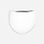Pottery Pots Fiberstone pot Jumbo Orb glanzend wit (110 x 93 cm)