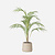 FloraWorks Kunstplant Chamaedorea Palm in pot Patt lichtgrijs (85 cm)