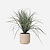 FloraWorks Kunstplant Gras in pot Charlie lichtgrijs (50 cm)