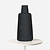 Vase the World Glazen vaas Jana zwart (19 x 40 cm)