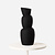 Light & Living Keramieken vaas Aram zwart (14,5 x 37,5 cm)