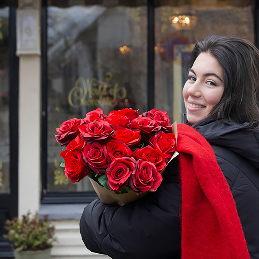 Zijden boeketten en bloemen voor Valentijn