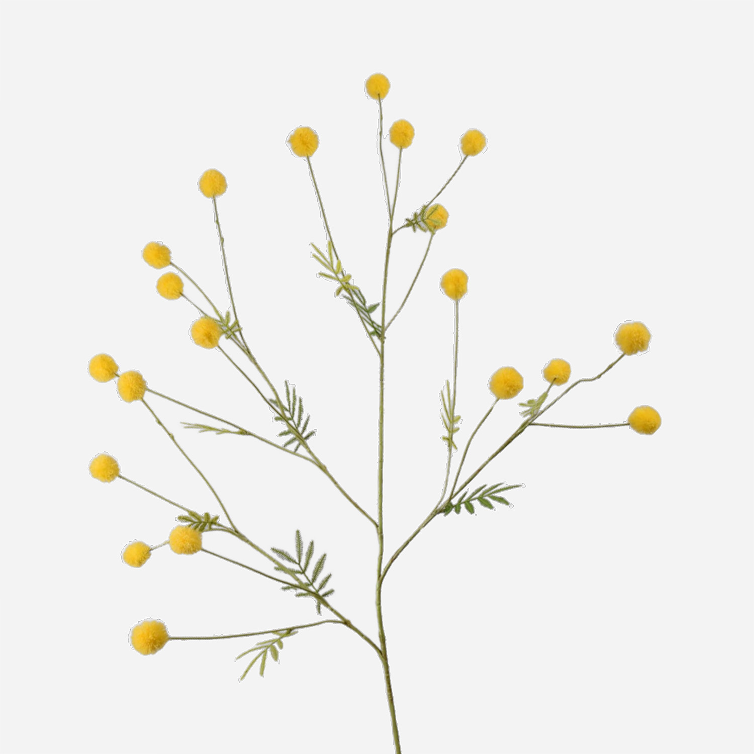 FloraWorks Kunstbloem Mimosa geel (106 cm)