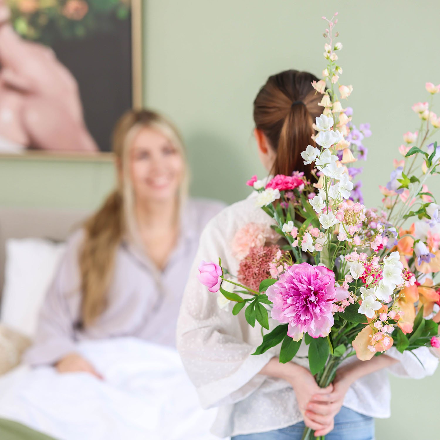 Zijden boeketten en bloemen voor Moederdag