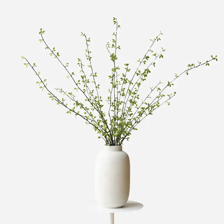 Zijden boeket Eden Sage is een luchtig en verfijnd boeket met amelanchier.