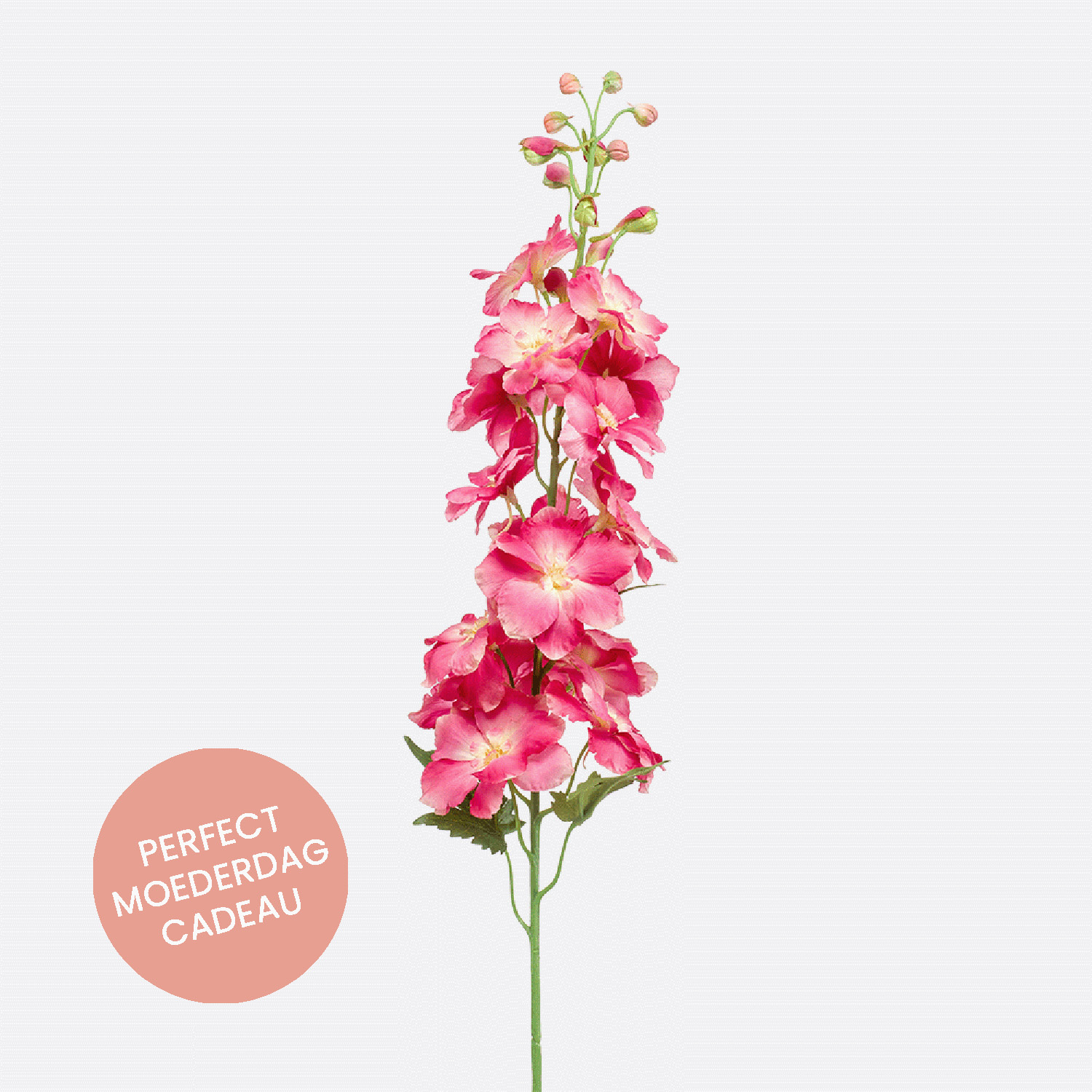FloraWorks Kunstbloem Delphinium roze (95 cm)