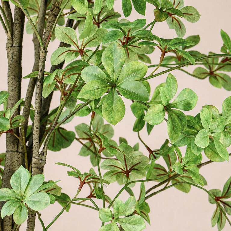 Kunstplant Tropaeolum met groene bladeren is een grote kunstplant in binnenpot met een natuurgetrouwe uitstraling en een hoogte van 245 cm.