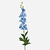 FloraWorks Kunstbloem Delphinium lichtblauw (90 cm)