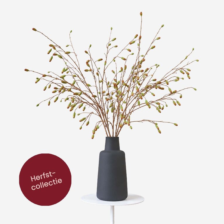 Kunstboeket Terra Sage is een luchtig en sereen boeket met groene sanguisorba takken.