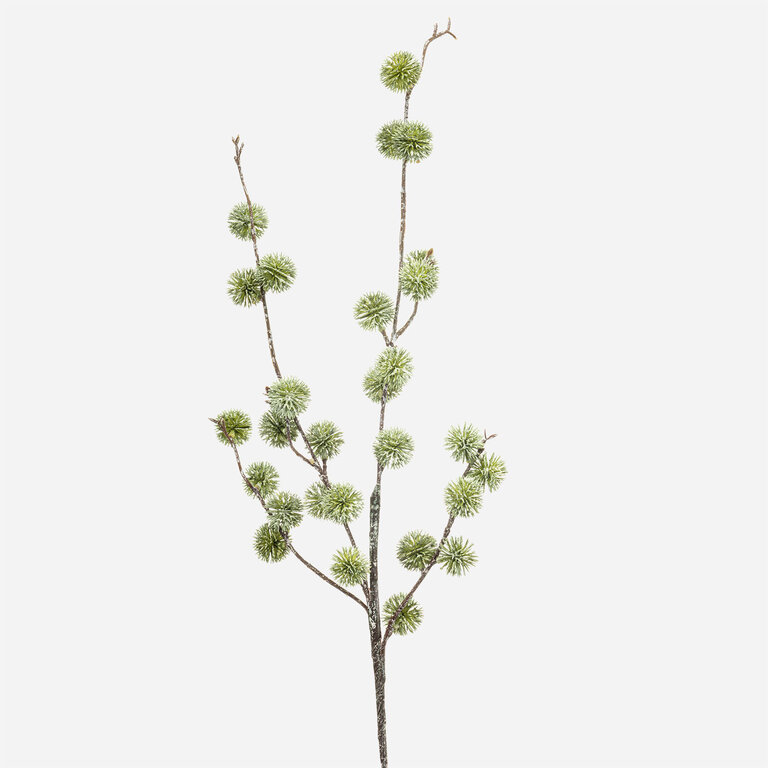 Kunsttak Kastanje met groene bolsters is een kunststeel met een natuurgetrouwe uitstraling en een lengte van 85 cm.