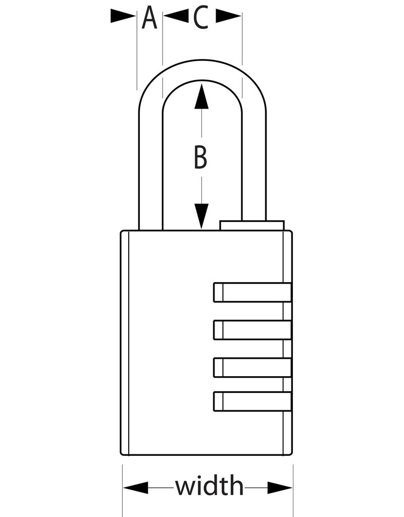 MasterLock Master Lock cijferhangslot 7640EURD