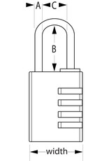 MasterLock Aluminium hangslot 604EURD